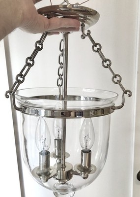 Hudson Valley Lighting Bell Jar Chrome Pendant Hampton Light 