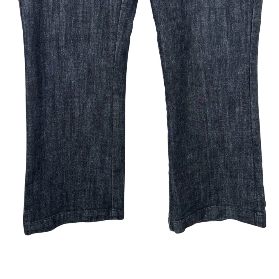 Pantalones de mezclilla One 5 One azul pierna ancha para mujer 14 lavado oscuro informales clásicos Foto 4 de 4