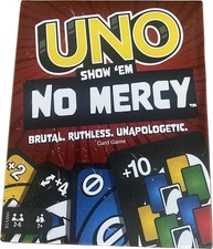 Mattel UNO Show'Em No Mercy Card Game, More Cards, More Opportunities, Sealed