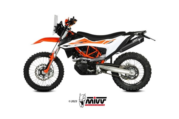 Endrohr Mivv STR1 Schwarz KTM 690 Enduro R 2021 2022 2023 2024-image