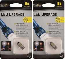 Nite Ize LED Upgrade Fits C + D Cell Flashlights (2-Pack)