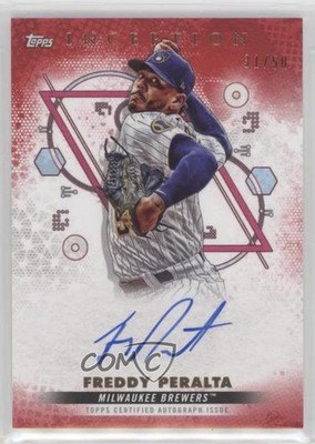 2022 Inception Base Rookie and Emerging Stars Red 31/50 Freddy Peralta Auto 0c6