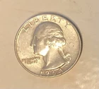 1964 Washington quarter circulated in very good condition 90% silver