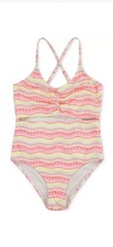 Hurley Big Girls Cutout One-Piece Swimsuit, Size 10 - Nwt