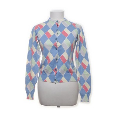 Pringle, Strickjacke, Damen, Größe: S, Blau/Mehrfarbig, Karo #uTC