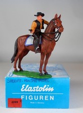 ELASTOLIN PLASTIC 70mm Wild West Indian Village Totem Pole 8854 wBox