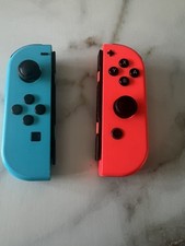 Genuine Nintendo Switch Joy Cons Neon Blue Red Pair Joycons read description