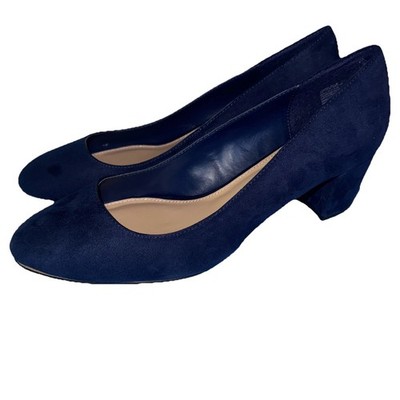 JUSTFAB Pumps Caroline-E Nice Blue Size 11 Slightly Used 2  Heels