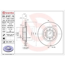 2x Bremsscheibe vorne für VW Beetle 5C1 5C7 Caddy 3 2KA 2KB Golf 5 1K1 | 262488