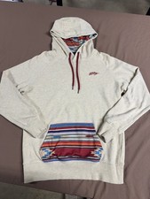 Hooey Ladies Rope Like A Girl Cream Hooded Pullover Sweatshirt Laramie Aztec MED