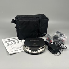 Memorex MD6200 Portable CD Player w Case Logic Bag, AC/Car Charger - Tested