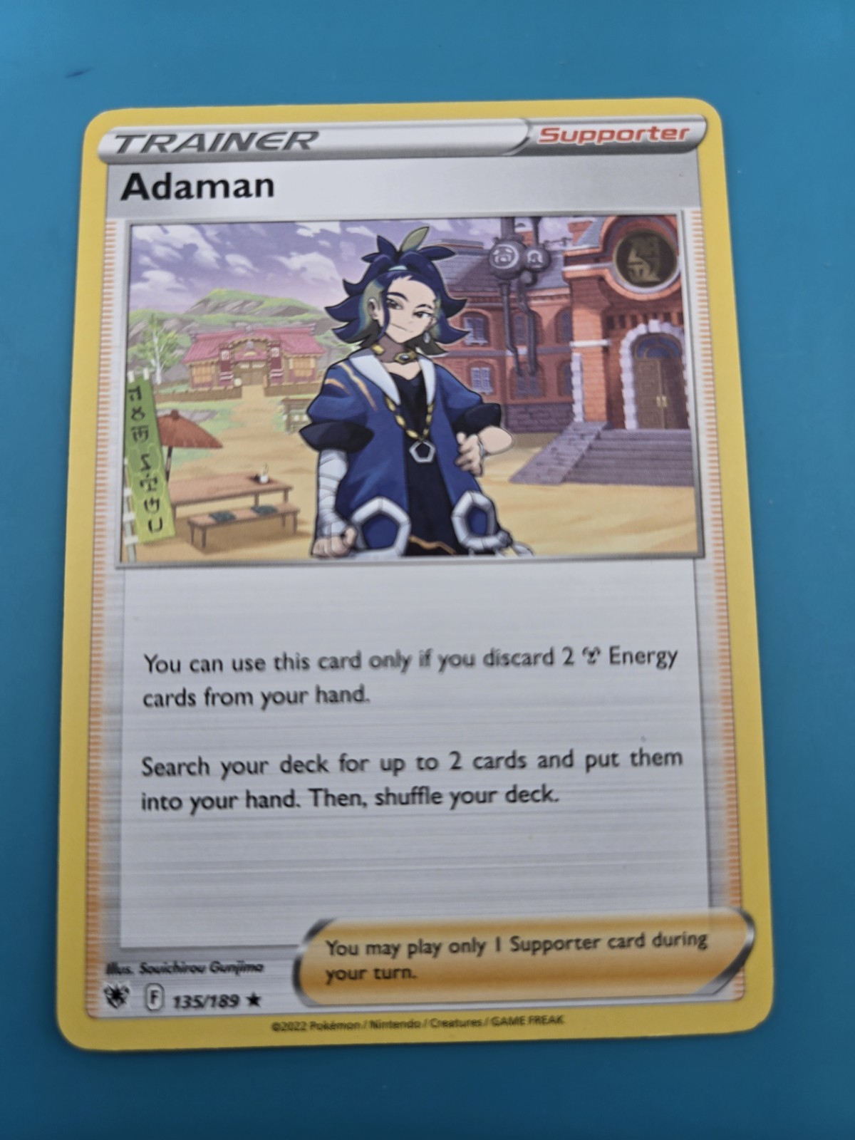 Adaman (135/189) Non-Holographic Pre-Release Exclusive Pokemon card NM