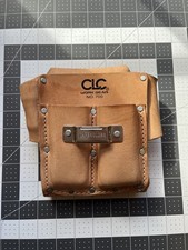 Clc Work Gear 700 Tool Pouch, Tool Pouch, Tan, Leather, 5 Pockets