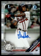 2019 Bowman  Chrome Refractor Isranel Wilson Auto 268/499 Atlanta Braves #CPA-IW
