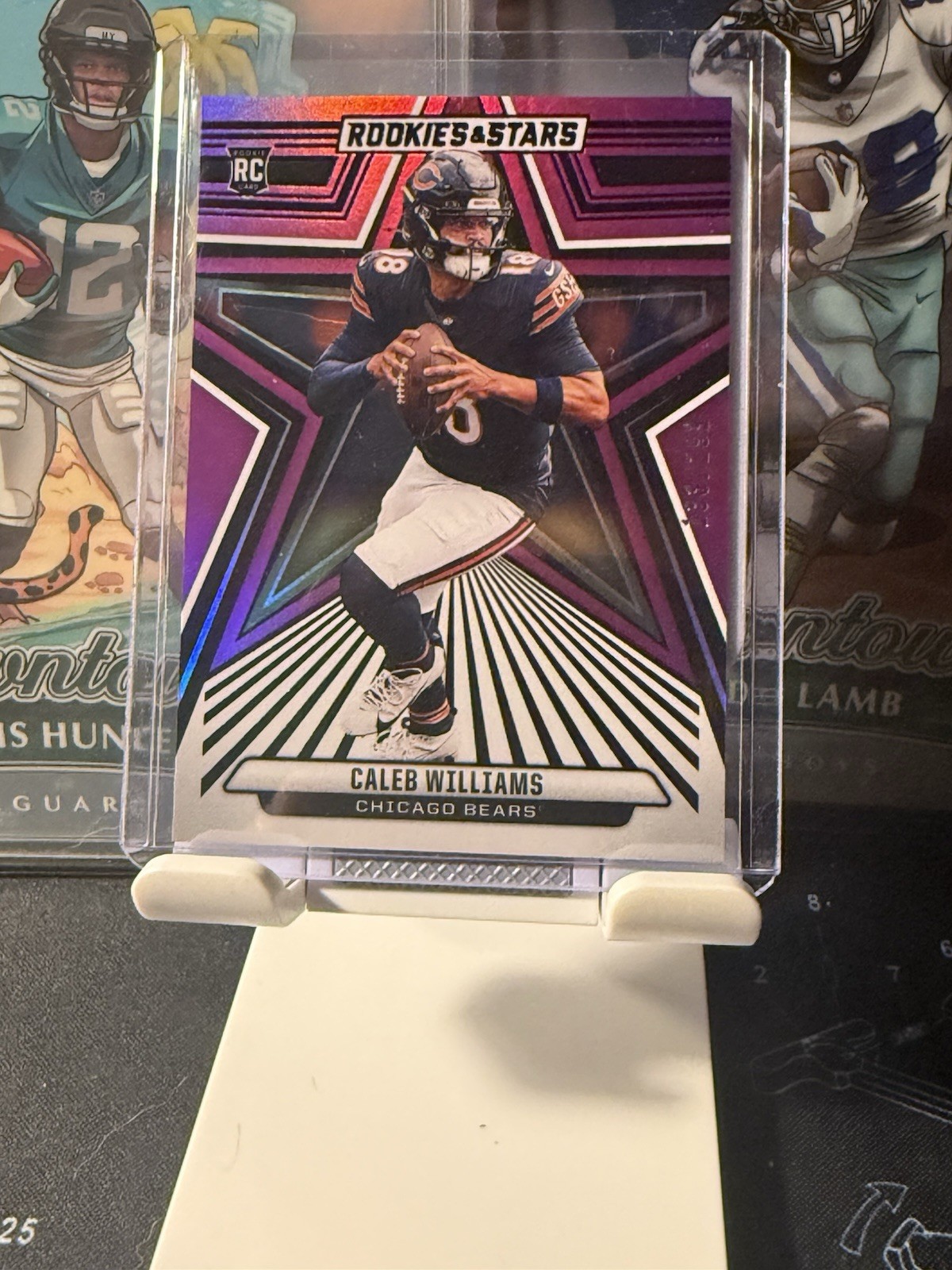 2024 Panini Rookies & Stars - Rookies Caleb Williams #118 Purple 133/299 (RC)