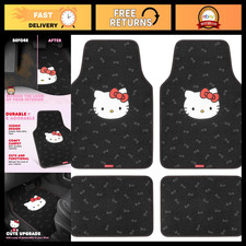 Universal Fit Hello Kitty Car Floor Mats - 4-piece Set For Cars Suvs Trucks -