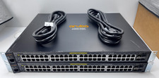 Lot of 2 HPE Aruba 2530-48G PoE 48 Port 4 SFP Gigabit Network Switch J9772A