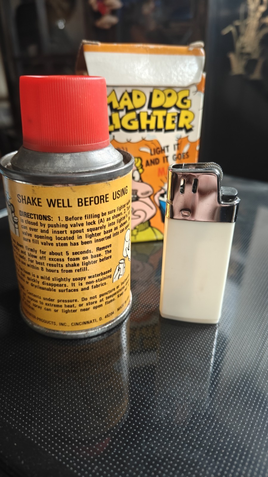 Mad Dog Lighter, Novelty, Poynter Products, 1980, Prank Gag Joke