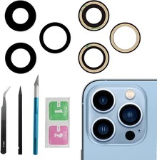 3pcs Set Rear Back Camera Lens Covers Replacement for iPhone 13 Pro Max Back