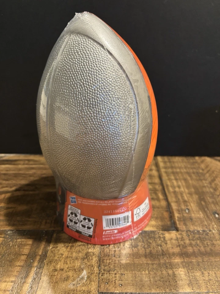 NERF Sports Turbo Jr. Football Bright Orange and Titanium Junior, Ages 4+ - SAVE - Image 3 of 3