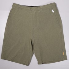 Quiksilver Waterman Dryflight Hybrid Shorts Green Stretch Mens Medium x 9"