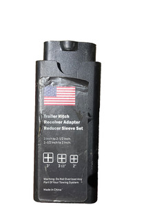 Trailer Hitch Receiver Adapter Reducer Sleeve Set 3 to 2.5 to 2 Inch