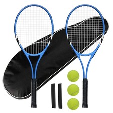 Tennis Rackets 2 Players Recreational for Beginners,Pre-Strung 27 Inch Light ...
