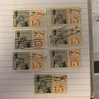 (7) 1959  US Air Mail Postage Stamp / Liberty / C58 / Used — photo 1