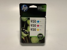 NEW Genuine HP 920 Color Combo Pack - Cyan Magenta Yellow Exp 02/2014