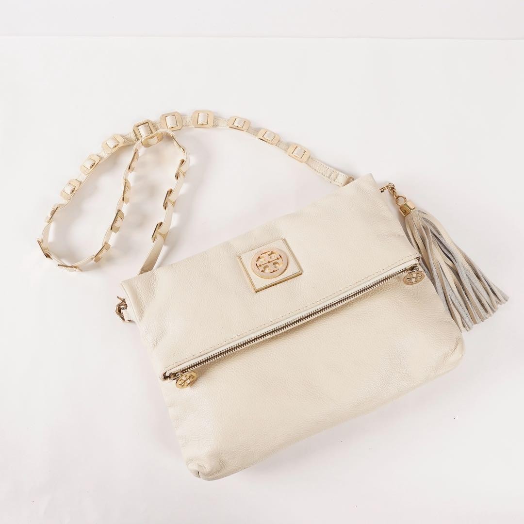 Tory Burch 2-way Shoulder Bag Clutch Tassel Leather Women's From Japan thumbnail 15