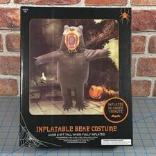 Inflatable Bear Costume - Adults One Size Fits Most w/ Built-In Fan - Brand NEW