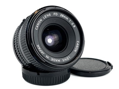 Canon 28mm f/2.8 Objektiv Weitwinkel Prime Canon FD Mount saubere Optik + Nr neuwertig