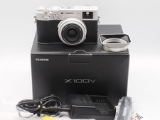Fujifilm X100V Digital Camera Silver W/ Squarehood