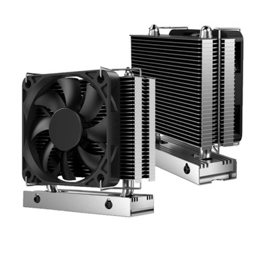 Lüfter Heatsink  M.2 NVMe  2280 SSD Solid State Cooler Kühlkörper Alu Black