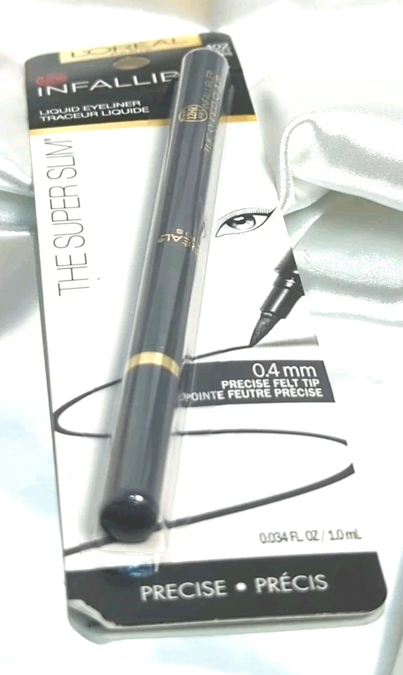 L'Oreal Infallible The Super Slim Liquid Eyeliner #402 Grey – 0.034 oz – NEW - Image 4 of 4