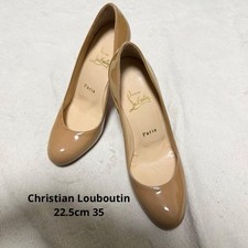 Christian Louboutin Pumps Heel Leather Beige EU35/US5 119986c