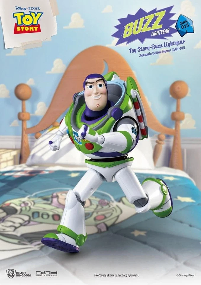 BUZZ LIGHTYEAR TOY STORY ACTION FIGURE BEAST KINGDOM 18 CM NUOVO ORIGINALE PIXAR - Immagine 3 di 4