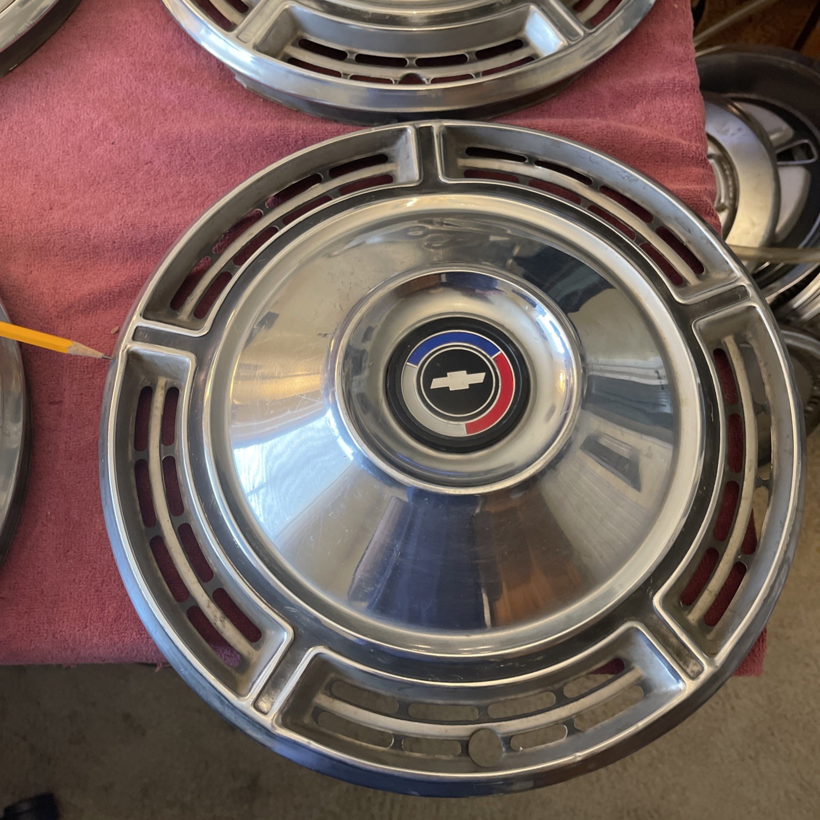 OEM 1968 68 Chevy Nova Chevelle Hub Cap 14" Wheel Cover Chevrolet GM Bowtie OE