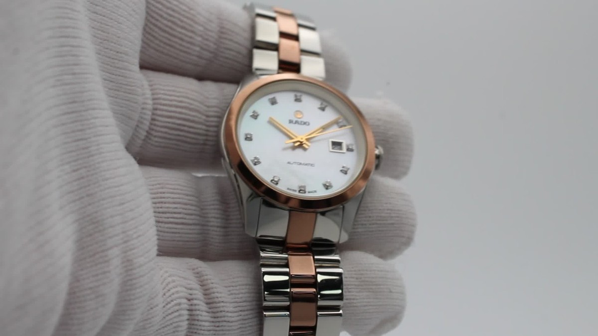 BEAUTIFUL CONDITION RADO レディース腕時計 Rado Hyperchrome Steel Ceramic MOP Diamond Dial Automatic Ladies