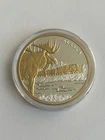 Alaska Railroad Corporation Est. 1914 . Moose W/ Train .999 Silver 1 Ounce Round