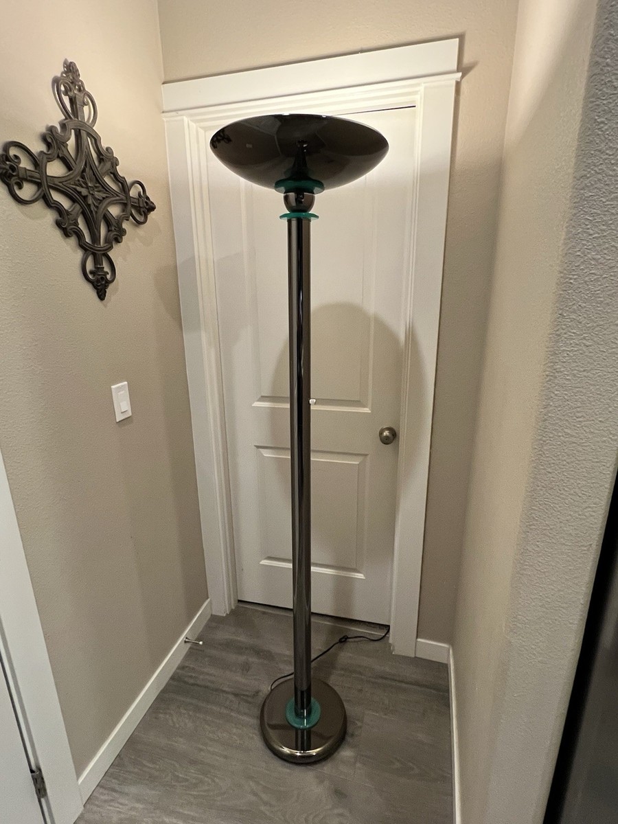 RARE HUGE VTG 2000 72” Torchiere Halogen like Floor Lamp UL Dimmer