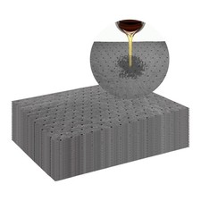 30 PCS Oil Absorbent Pads, 13" X 10" Weight Dimpled Pad Polypropylene Mat for Oi