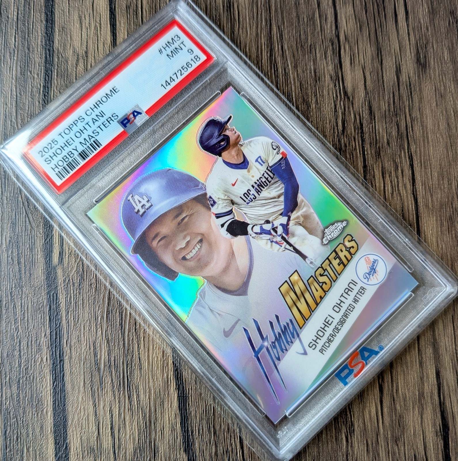 2025 Topps Chrome Shohei Ohtani Hobby Masters Refractor #HM3 LOW POP PSA 9