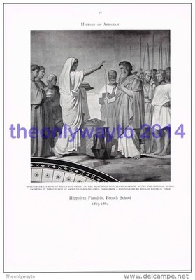 Melchisedek, König von Salem, Hippolyte Flandrin, Buchillustration, 1905