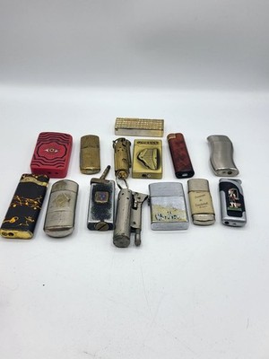 #XP - Konvolut alte Feuerzeuge Vintage Metall Souvenir Sammlung Deko