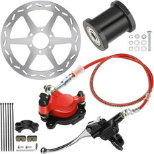 Mini Bike Hydraulic Brake Kit with 180Mm Mini Bike Rear Disc Brake Rotor Replace