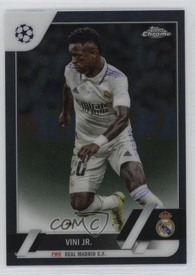 2022 Chrome UEFA Club Competitions Black Refractor 9/10 Vinicius Junior #20 1b1f