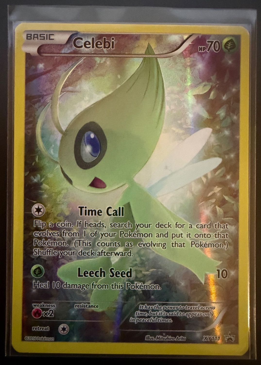2016 Pokemon TCG Celebi XY111 XY Black Star Promos Holo Card