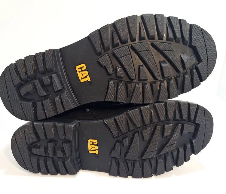 NEW Caterpillar Boys Leather Boots UK size 4 Lace Up Zip Up +Tabs Colorado Style - image 2 of 4