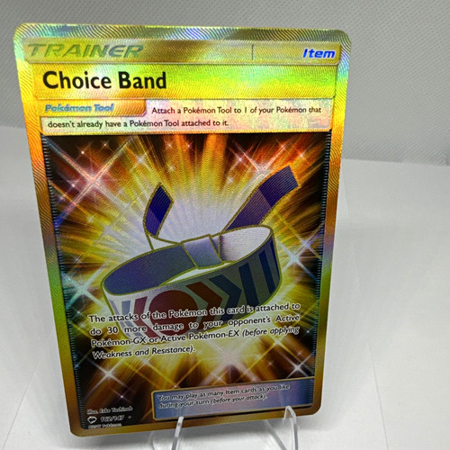 The Pokémon Company Choice Band 162/147 SM Burning Shadows Holo Secret Rare Eng
